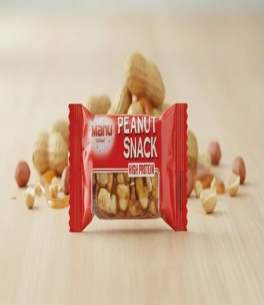 peanut snack, 2 pieces, thin, crispy, manu crocant, industrial, production, wholesale