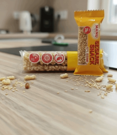 susam krokan, 3 ince kat, susamlı